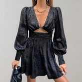 SARAH | Chic Puff Sleeve Dress for Effortless Elegance-2